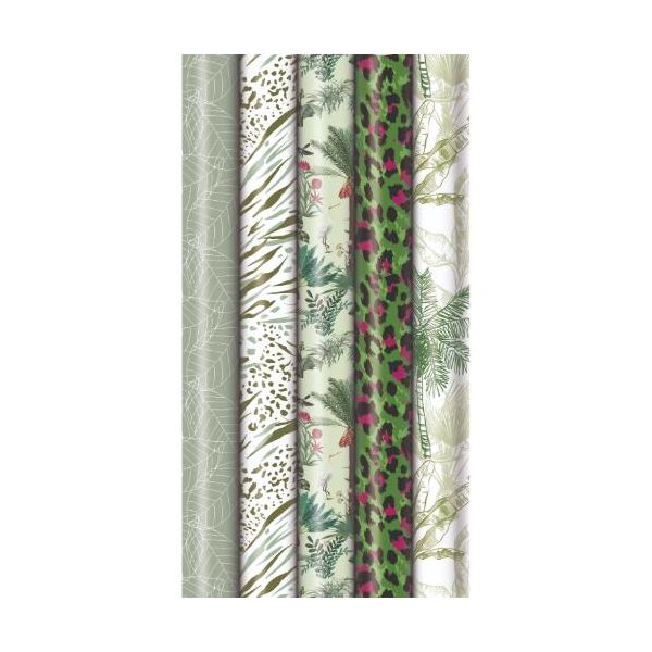Sortiment Geschenkpapier Jungle Feeling 25 Röllchen UVP € 3,95 - Bundle-UVP € 98,75