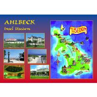 AHLBECK Postkarten Ansichtskarten Landkarte