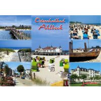 AHLBECK Postkarten Ansichtskarten Strand Ahlbecker Hof...