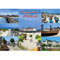 AHLBECK Postkarten Ansichtskarten Strand Ahlbecker Hof...