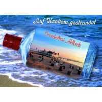 AHLBECK Postkarten Ansichtskarten Flaschenpost