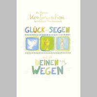 A Konfirmation Glück Segen Taube Kelch Kerze...