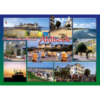 AHLBECK Postkarten Ansichtskarten 9 Motive Meer Strand