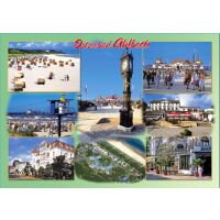 AHLBECK Postkarten Ansichtskarten Strand Luftaufnahme 8...