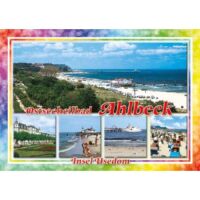 AHLBECK Postkarten Ansichtskarten Strand Luftaufnahme...