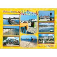 Ostseeheilbad AHLBECK Postkarten Ansichtskarten Strand