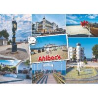 AHLBECK Postkarten Ansichtskarten Motiv als Briefmarke in...
