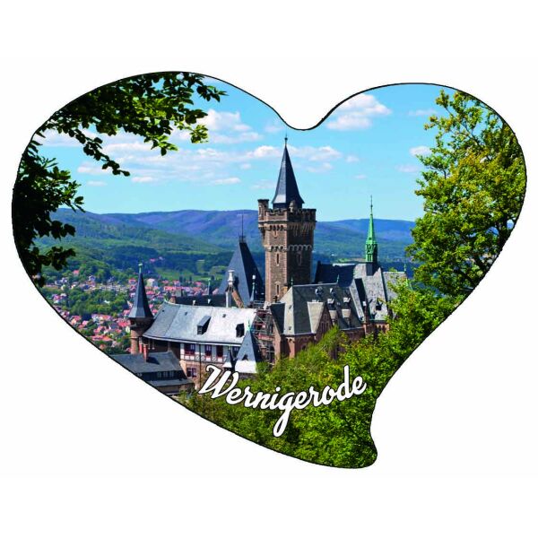 Wernigerode im Harz Magnet ABS Kühlschrankmagnet "Herz"