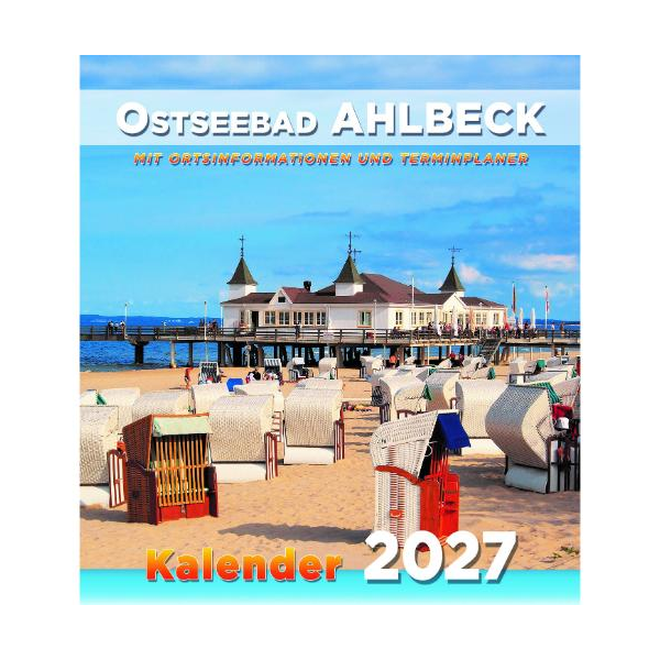 Ostseebad Ahlbeck Kalender 2027 mit Ortsinformationen und Terminplaner