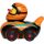RaceDuck orange Rennauto Quietscheente Badeente McLaren Sportente Ducks on Wheels