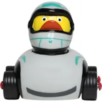 RaceDuck Silberpfeil Rennauto Quietscheente Badeente Mercedes Sportente Ducks on Wheels