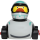 RaceDuck Silberpfeil Rennauto Quietscheente Badeente Mercedes Sportente Ducks on Wheels