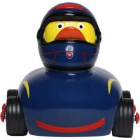 RaceDuck dunkelblau Rennauto Quietscheente Badeente Red...