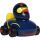 RaceDuck dunkelblau Rennauto Quietscheente Badeente Red Bull Sportente Ducks on Wheels