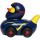 RaceDuck dunkelblau Rennauto Quietscheente Badeente Red Bull Sportente Ducks on Wheels