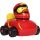 RaceDuck rot Rennauto Quietscheente Badeente Ferrari Sportente Ducks on Wheels