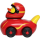 RaceDuck rot Rennauto Quietscheente Badeente Ferrari Sportente Ducks on Wheels