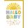 Geburt Baby neutral Grußkarte mit Umschlag Sonne bunt "Hallo Baby"
