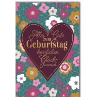 Geburtstag Grußkarte mit Umschlag Herz auf...