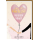 Hochzeit Grußkarte mit Umschlag Herzluftballon pastell