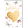 Hochzeit Grußkarte mit Umschlag Goldherz Schmetterlinge