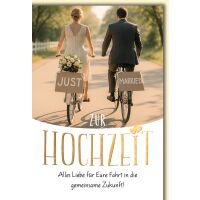 Hochzeit Grußkarte mit Umschlag Ehepaar auf...
