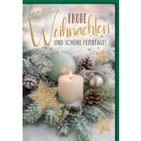 Weihnachten Grußkarte mit Umschlag Grünes...