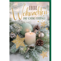 Weihnachten Grußkarte mit Umschlag Grünes...