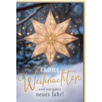 Weihnachten Grußkarte mit Umschlag Beleuchteter...