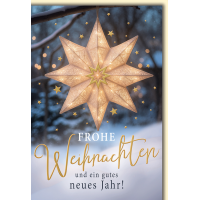 Weihnachten Grußkarte mit Umschlag Beleuchteter...