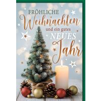 Weihnachten Grußkarte mit Umschlag Kleiner Baum...