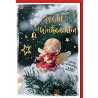 Weihnachten Grußkarte mit Umschlag Puppenengel auf...