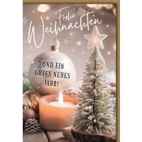 Weihnachten Grußkarte mit Umschlag Kleiner Baum...