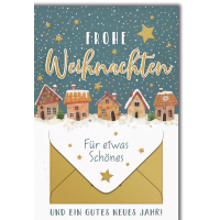 Weihnachten Geldkarte Grußkarte mit Umschlag...