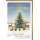 Weihnachten Grußkarte mit Umschlag Waldtiere um Tannenbaum