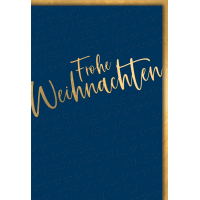 Weihnachten Grußkarte mit Umschlag Goldschrift...