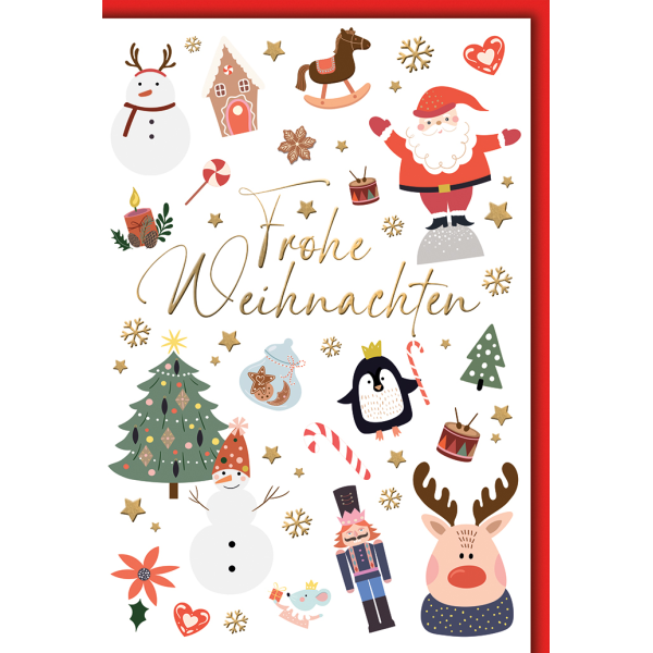 Weihnachten Grußkarte mit Umschlag Weihnachtsmotive