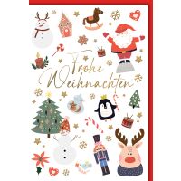 Weihnachten Grußkarte mit Umschlag Weihnachtsmotive