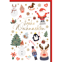 Weihnachten Grußkarte mit Umschlag Weihnachtsmotive