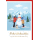 Weihnachten Grußkarte mit Umschlag Kinder Hund Schneemann