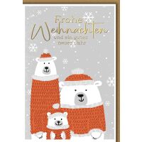 Weihnachten Grußkarte mit Umschlag Drei...