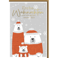 Weihnachten Grußkarte mit Umschlag Drei...