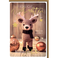 Weihnachten Grußkarte mit Umschlag Gehäkeltes...