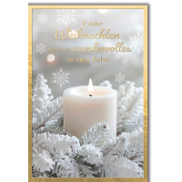 Weihnachten Grußkarte mit Umschlag Kerze...