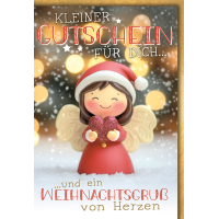 Weihnachten Grußkarte mit Umschlag Dekoengel mit...