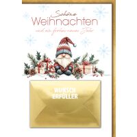 Weihnachten Geldkarte Grußkarte mit Umschlag...