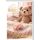 Geburt Baby Grußkarte mit Umschlag Schnuller Strickteddy