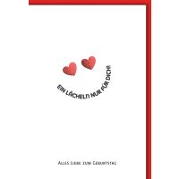 Geburtstag Grußkarte mit Umschlag Ein Lächeln...