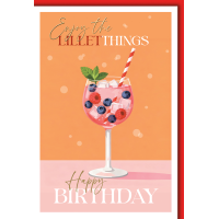 Geburtstag Grußkarte mit Umschlag Lilletglas