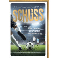 Geburtstag Grußkarte mit Umschlag Fußballstadion